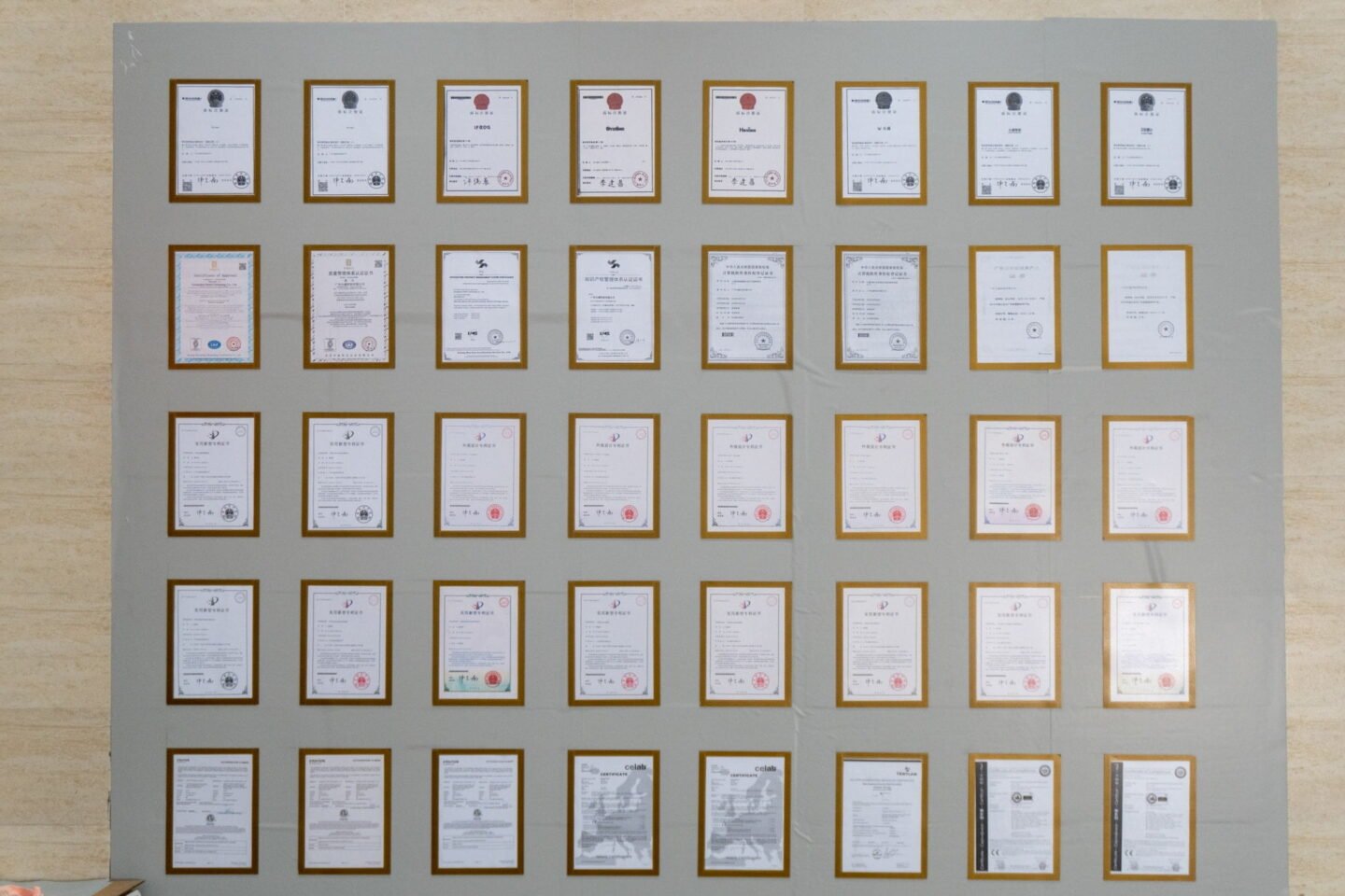 Ovation New Factory Patent Wall 2