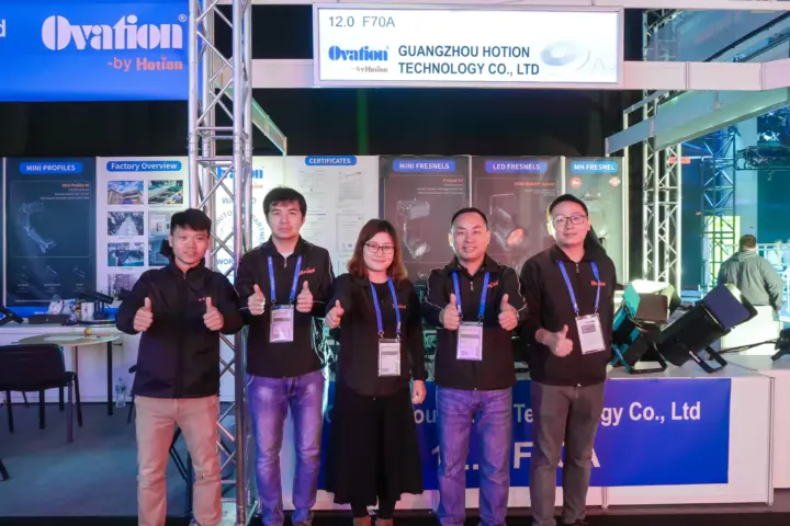 Ovation team photo at Prolight Sound Frankfurt