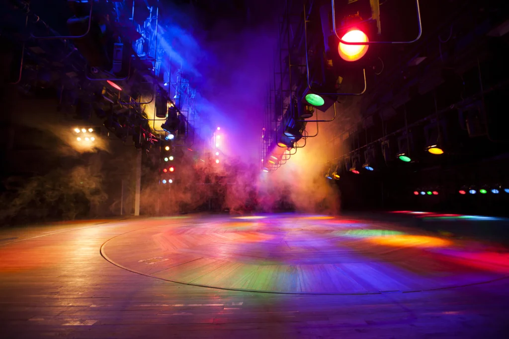 Stage With Colorful Light