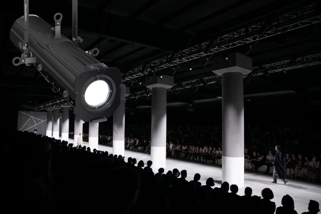 ellipsoidal light in fashion show